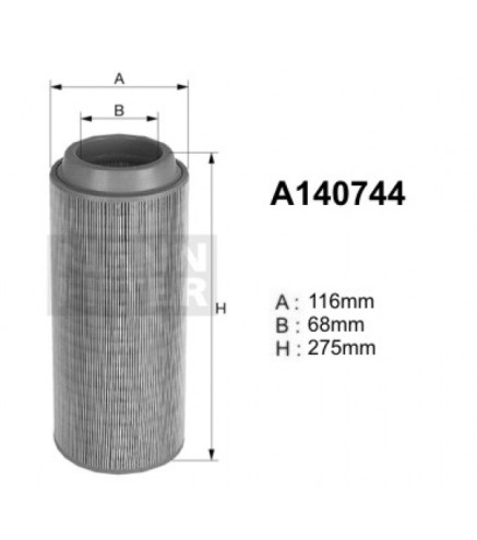 A140744 (AR234/2) Filtr powietrzaDENCKERMANN