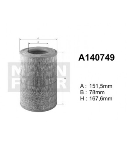 A140749 (AR371/2)  Filtr powietrzaDENCKERMANN