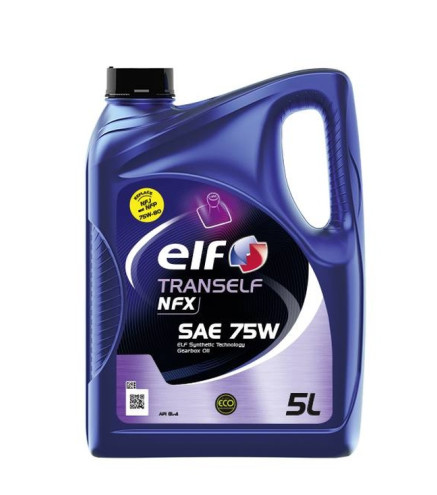 OLEJ ELF 75W TRANSELF NFX 5L / GL4 / ZASTĘPUJE NFJ I NFP / SX / JXX / TLX / NDX / NDK1 / PXX / DBX