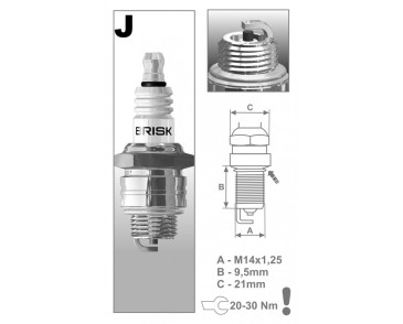 J17 (3054) Świeca zapłonowa BRISKGarden