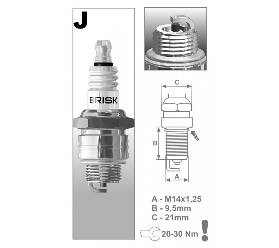 J17 (3054) Świeca zapłonowa BRISKGarden