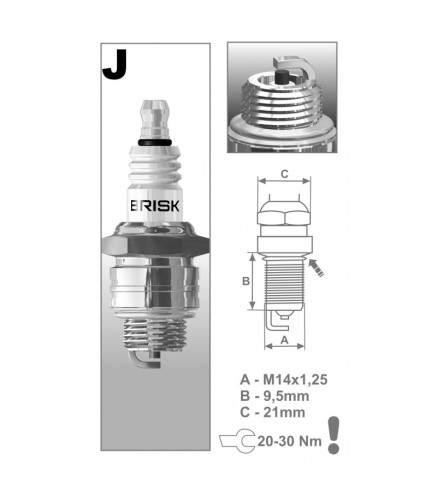 J17 (3054) Świeca zapłonowa BRISKGarden