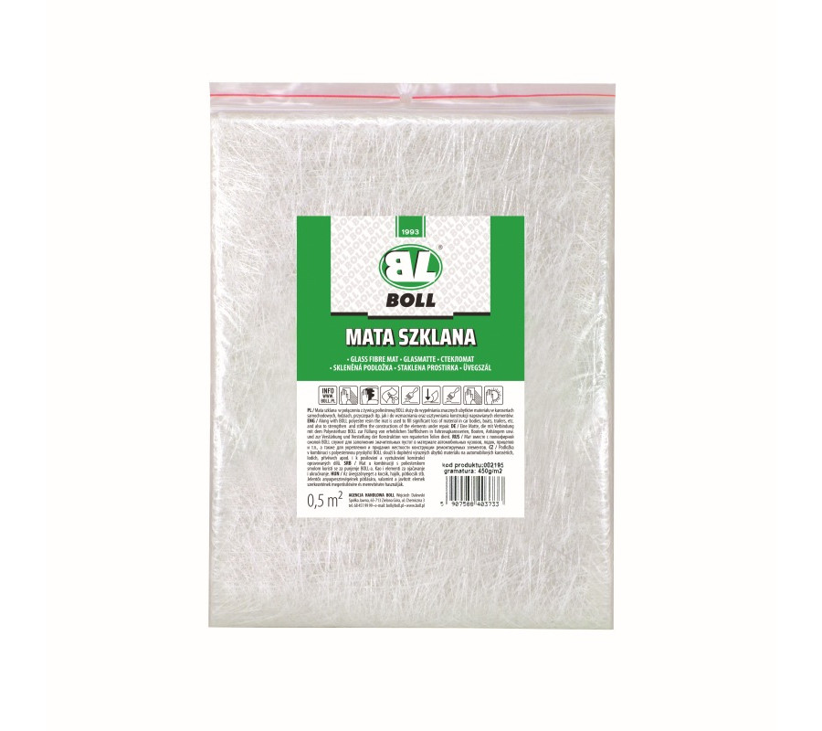 MATA SZKLANA 450G/M2 , WYMIAR 0,5M2 / BOLL