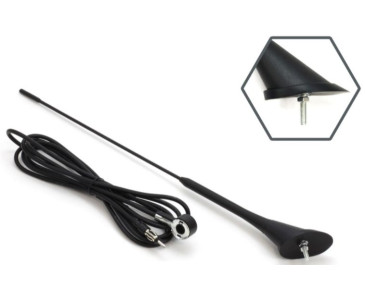 ANTENA SAMOCHODOWA 40CM 5MM ADAPTER 3M