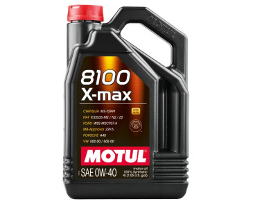 OLEJ MOTUL 0W40 4L 8100 X-MAX A3/B4 / SN / LL01 / 229.5 / 502.00 505.00 / BMW / MB / A40 / WSS M2C 937A