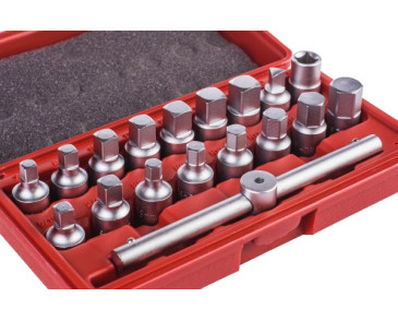 ZESTAW KLUCZY DO KORKÓW OLEJU, 3/8, 18 CZ