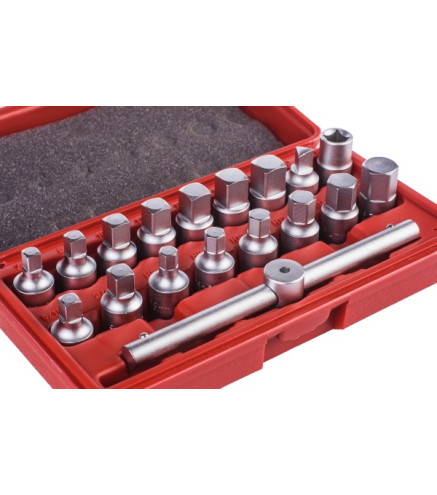 ZESTAW KLUCZY DO KORKÓW OLEJU, 3/8, 18 CZ