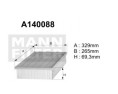 A140088 Filtr powietrza Denckermann