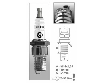 LR11SL (1535) świeca zapłonowa BRISKSilver Racing - spark plug