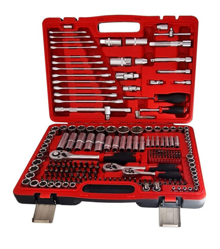 ZESTAW NARZĘDZIOWY 1/2, 3/8, 1/4 216 CZĘŚCI, MASTER-UNI XXL