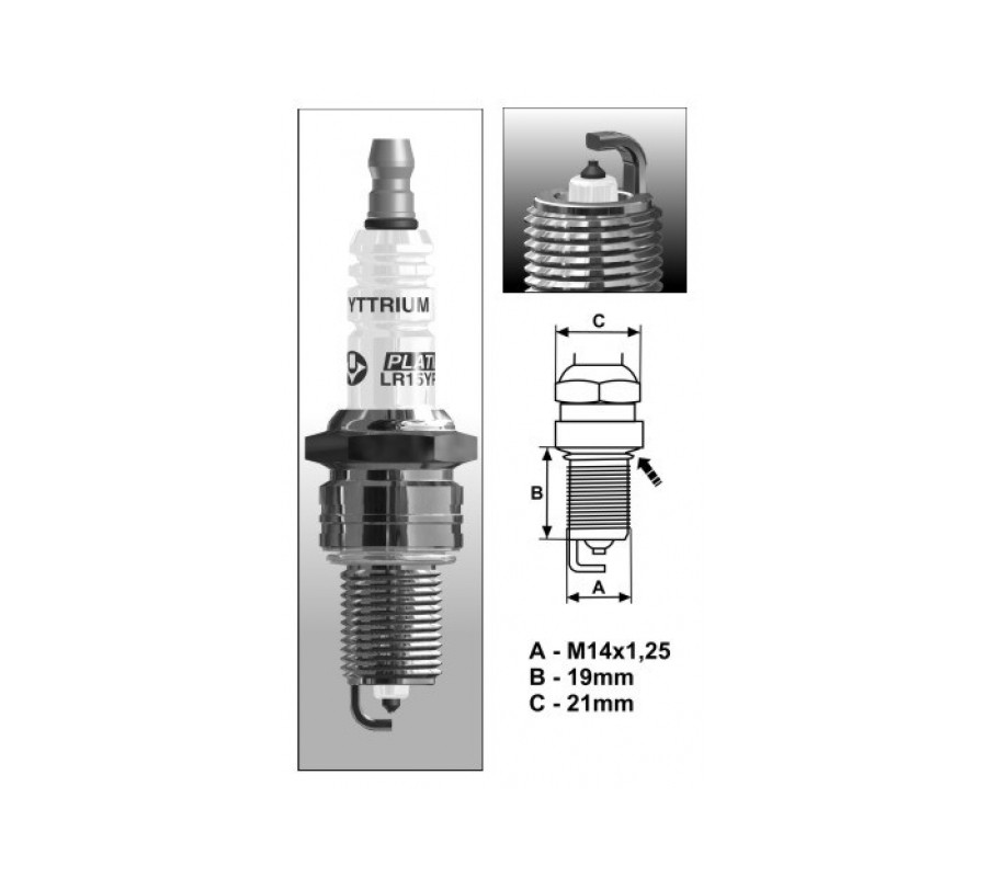 LR12YP (1275) Świeca zapłonowa BRISKPlatin