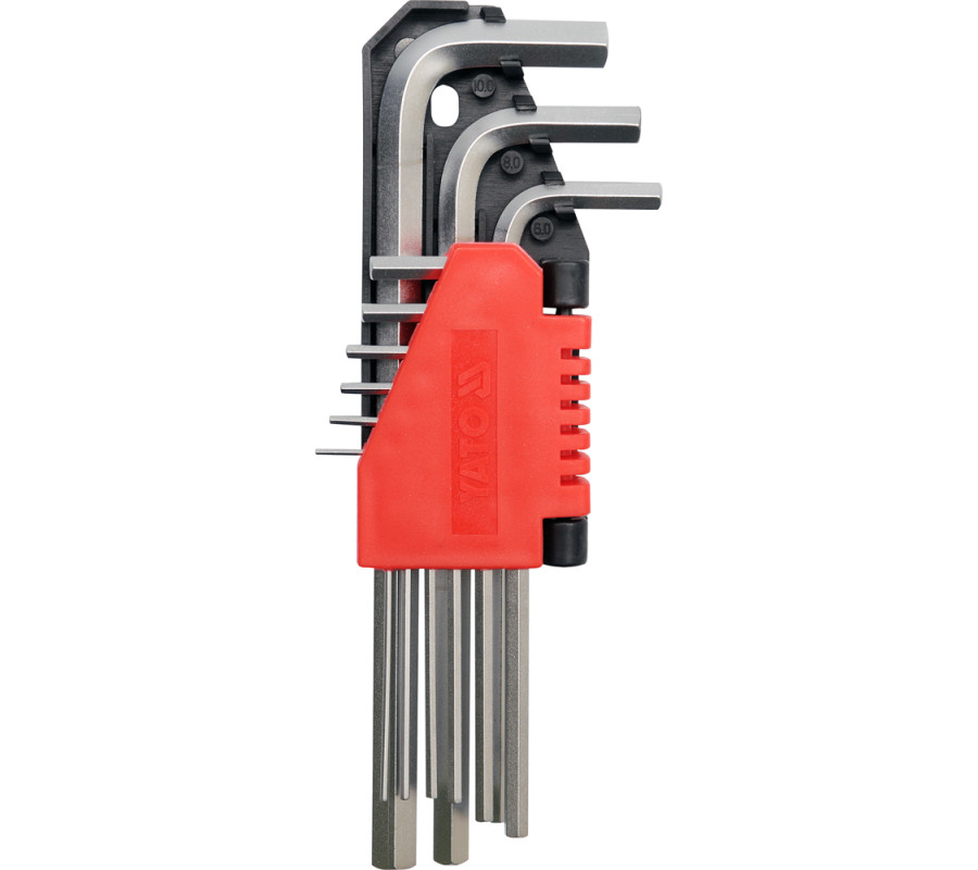 KLUCZE HEX 9CZ. 1,5-10MM CRV