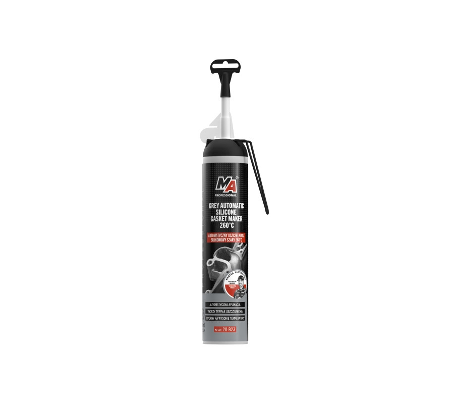 USZCZELNIACZ SILIKONOWY 200ML / SZARY / AUTOMATYCZNY / -50?C DO 260?C