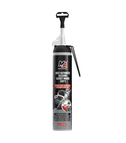 USZCZELNIACZ SILIKONOWY 200ML / SZARY / AUTOMATYCZNY / -50?C DO 260?C