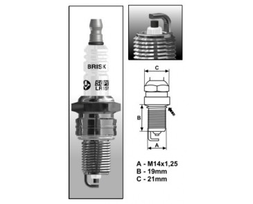 LR17YC (1322) Świeca zapłonowa BRISKSuper - spark plug