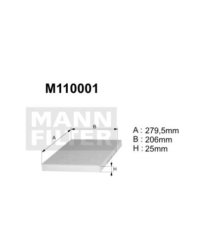 M110001 (K1006, M110375) filtr kabinowyDENCKERMANN