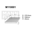 M110001 (K1006, M110375) filtr kabinowyDENCKERMANN
