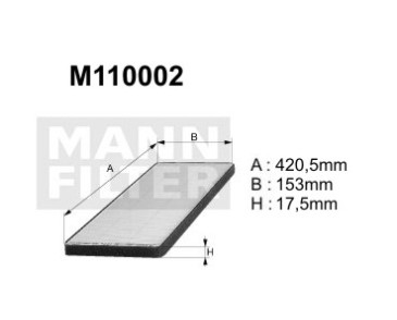 M110002 (K1000) filtr kabinowyDENCKERMANN