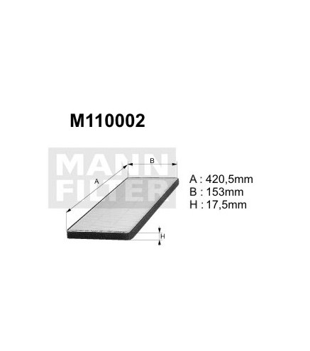 M110002 (K1000) filtr kabinowyDENCKERMANN
