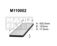 M110002 (K1000) filtr kabinowyDENCKERMANN