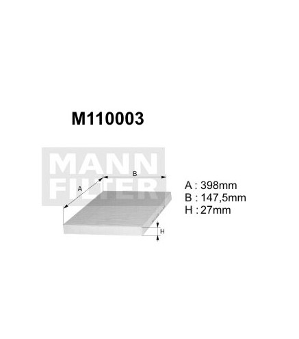 M110003 (K1004, M110109) filtr kabinowyDENCKERMANN