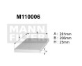 M110006 (K1006A) filtr kabinowyDENCKERMANN