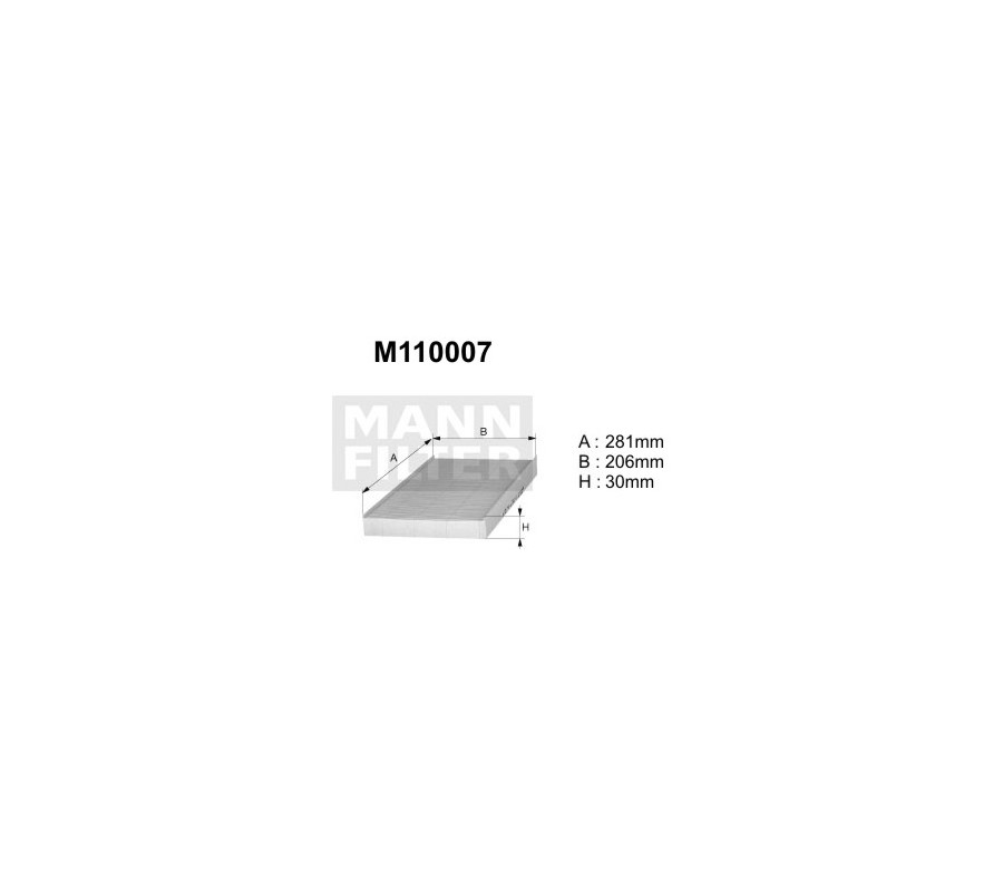 M110007 (K1047A) filtr kabinowyDENCKERMANN
