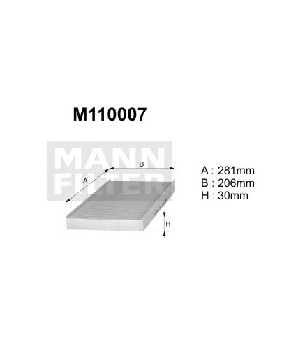 M110007 (K1047A) filtr kabinowyDENCKERMANN