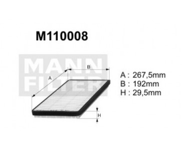 M110008 (K1045) filtr kabinowyDENCKERMANN