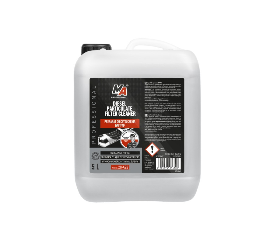 ŚRODEK DO CZYSZCZENIA DPF 5L / MA PROFESSIONAL