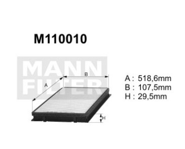 M110010 ( K1008 ) filtr kabinowyDENCKERMANN