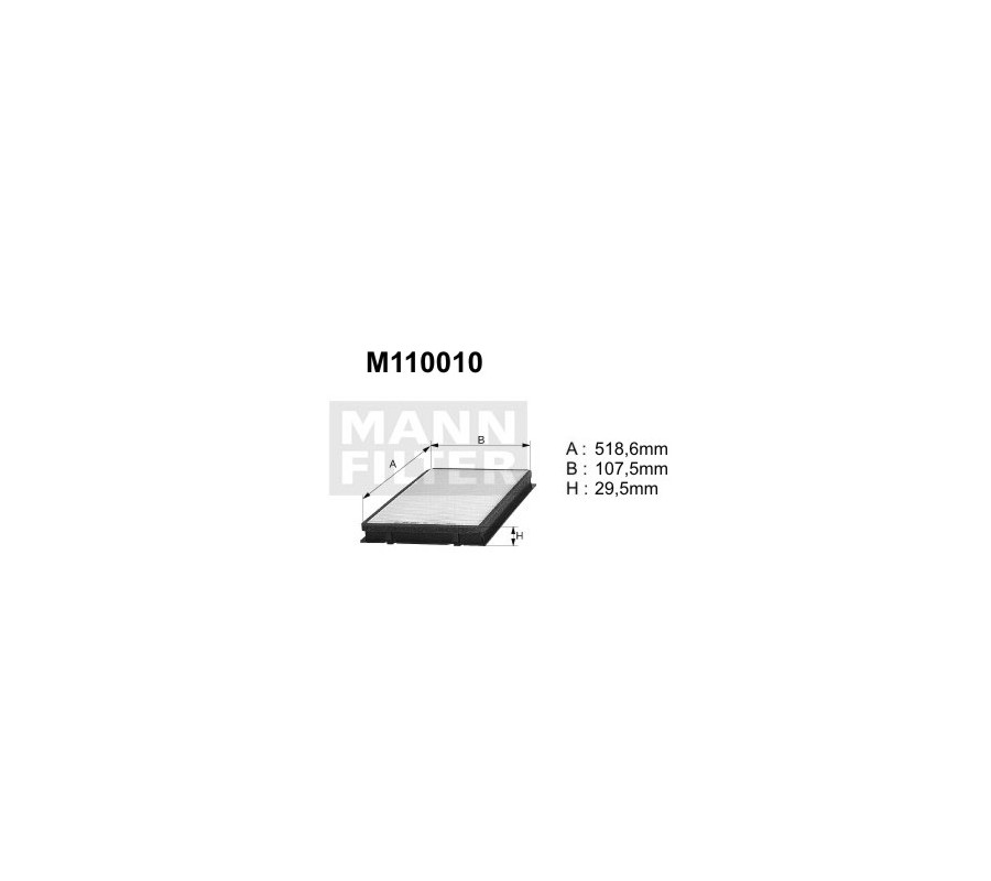 M110010 ( K1008 ) filtr kabinowyDENCKERMANN