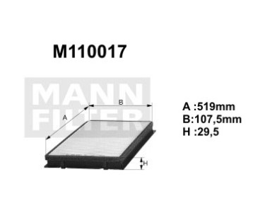 M110017 (K1008A) filtr kabinowyDENCKERMANN