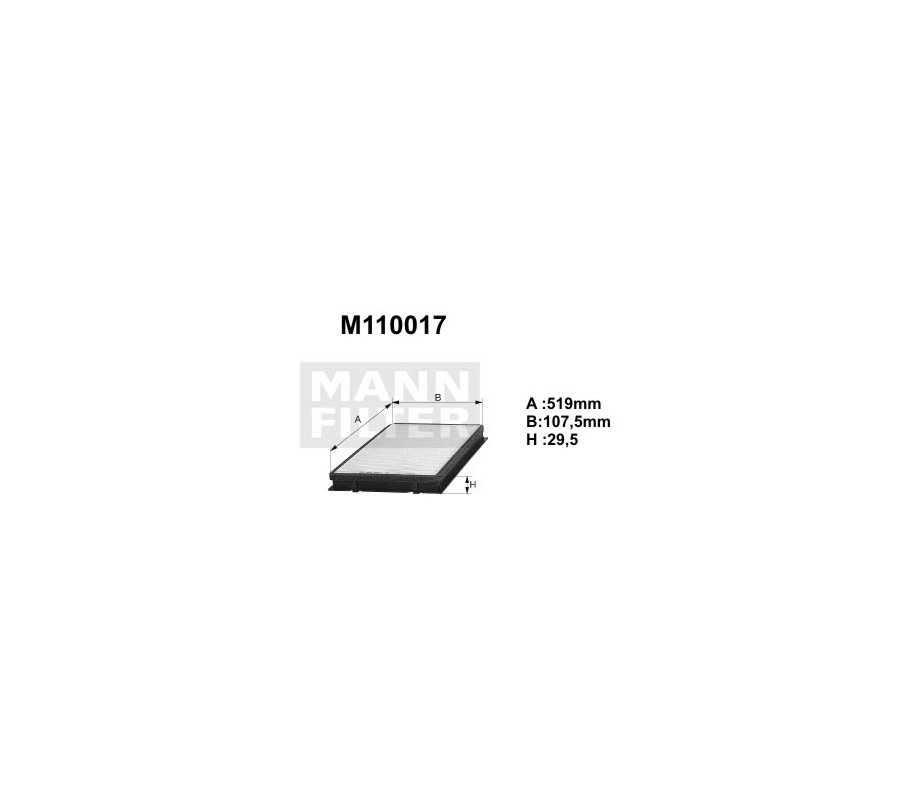 M110017 (K1008A) filtr kabinowyDENCKERMANN