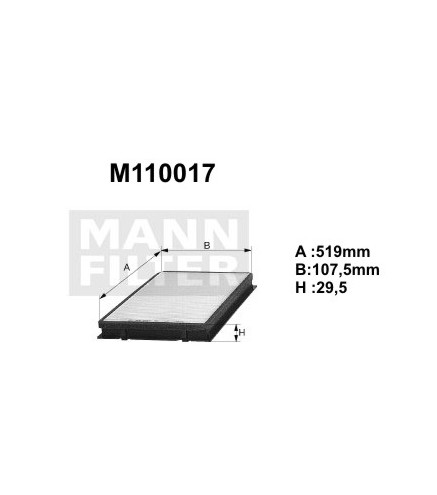 M110017 (K1008A) filtr kabinowyDENCKERMANN