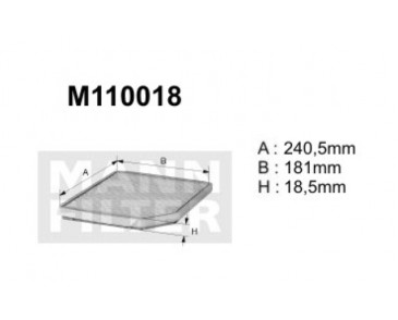 M110018 (K1022, M110353)  Filtr kabinowyDENCKERMANN