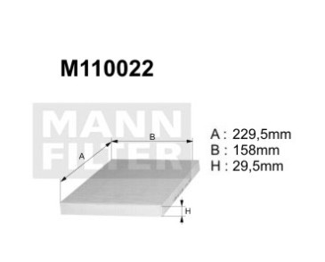 M110022 (K1052) filtr kabinowyDENCKERMANN
