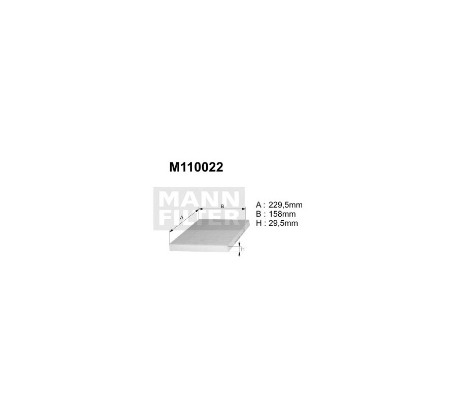 M110022 (K1052) filtr kabinowyDENCKERMANN