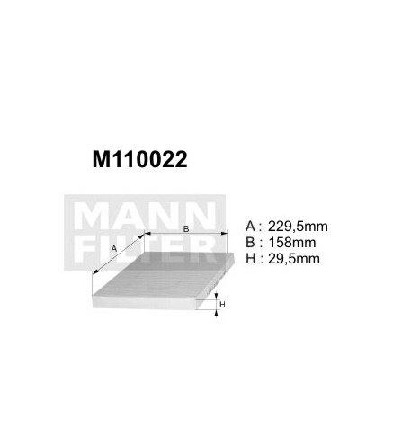 M110022 (K1052) filtr kabinowyDENCKERMANN