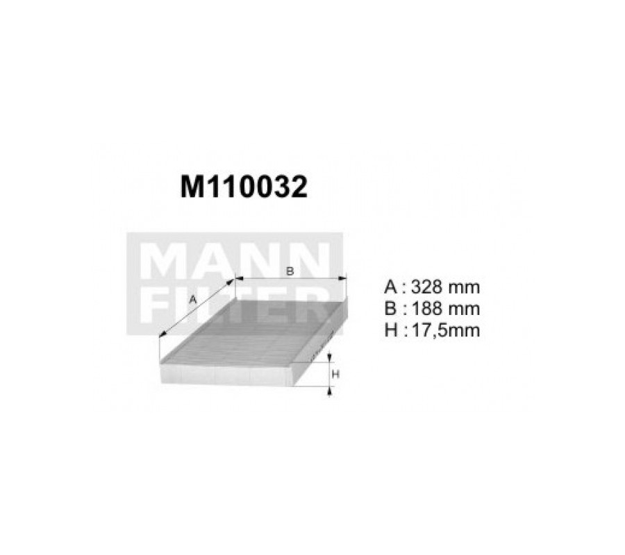 M110032 (K1002A)  Filtr kabinowyDENCKERMANN