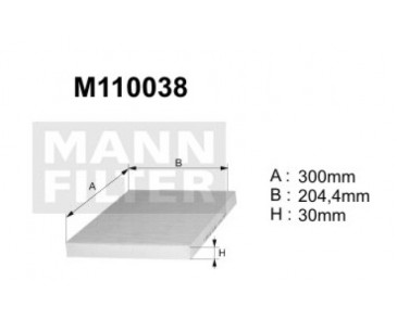 M110038 (K1078A) filtr kabinowyDENCKERMANN