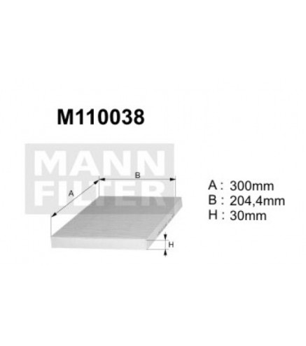 M110038 (K1078A) filtr kabinowyDENCKERMANN
