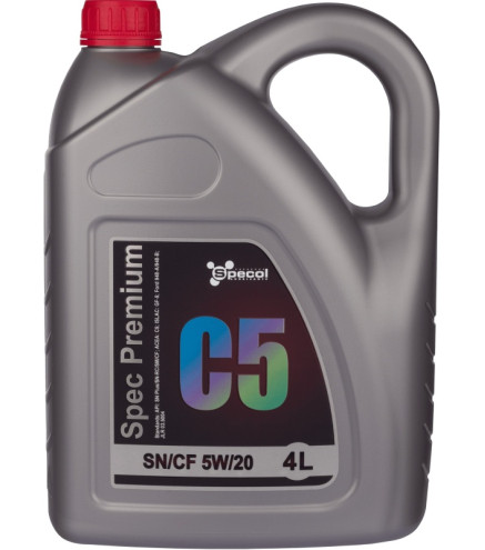 OLEJ SPECOL 5W20 4L PREMIUM C5 ECOBOOST / SN PLUS SN-RC/SM/CF / WSS M2C 948 B / GF-5 / STJLR.03.5004