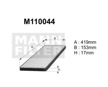 M110044 (K1000A) filtr kabinowyDENCKERMANN