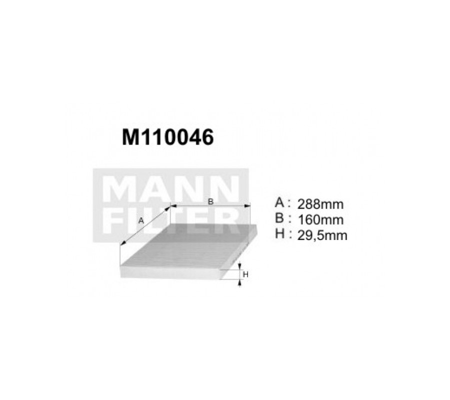 M110046 (K1035) filtr kabinowyDENCKERMANN