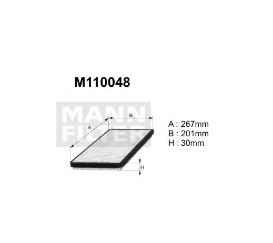 M110048 (K1075A-2X) filtr kabinowyDENCKERMANN