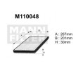M110048 (K1075A-2X) filtr kabinowyDENCKERMANN