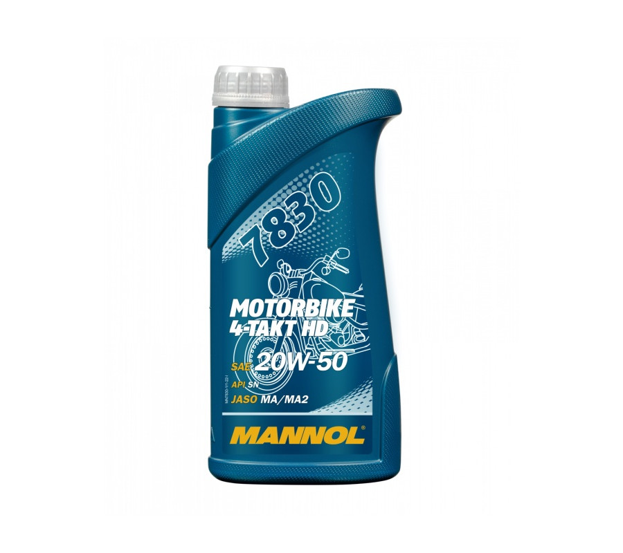 OLEJ MANNOL 20W50 1L 4T MOTORBIKE HD SL / JASO MA/MA2 (MINERAL)
