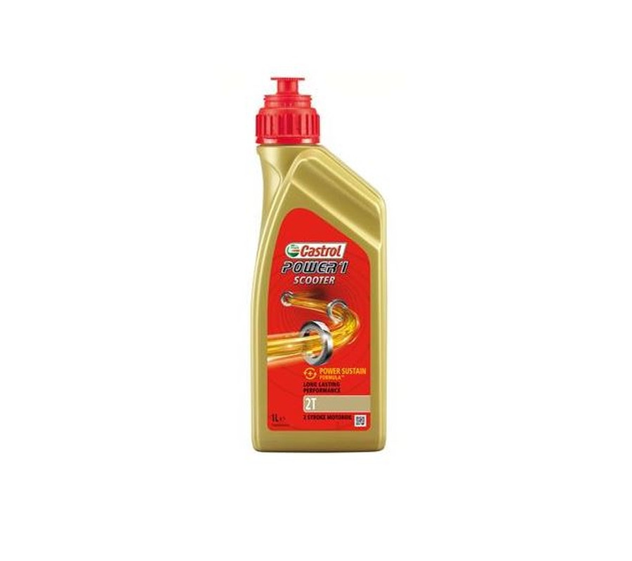 OLEJ CASTROL ACT EVO SCOOTER 2T SAE 40 / POWER 1 SCOOTER 2T 1L PÓŁSYNT. / MOTOCYKLE DO MIESZANIA Z PALIWEM
