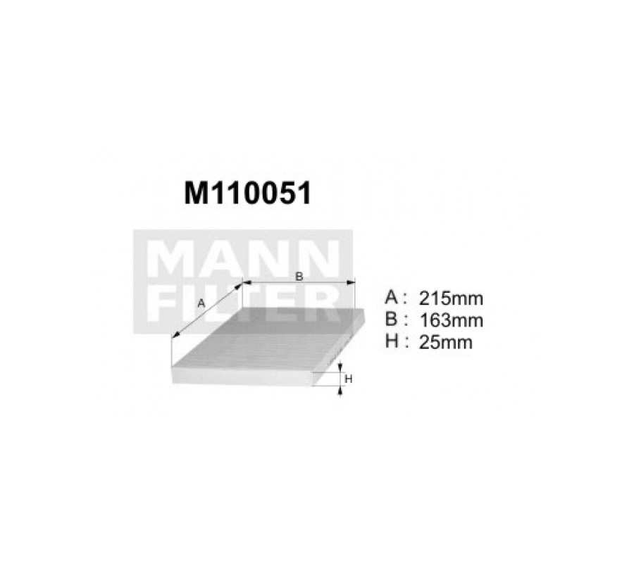 M110051 (K1101) filtr kabinowyDENCKERMANN